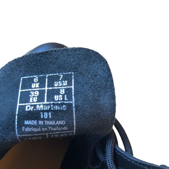 Dr. Martens Smooth Black Leather Ankle Boots NWOT - Picture 6 of 13